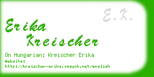 erika kreischer business card